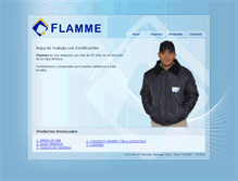 Tablet Screenshot of flamme.cl
